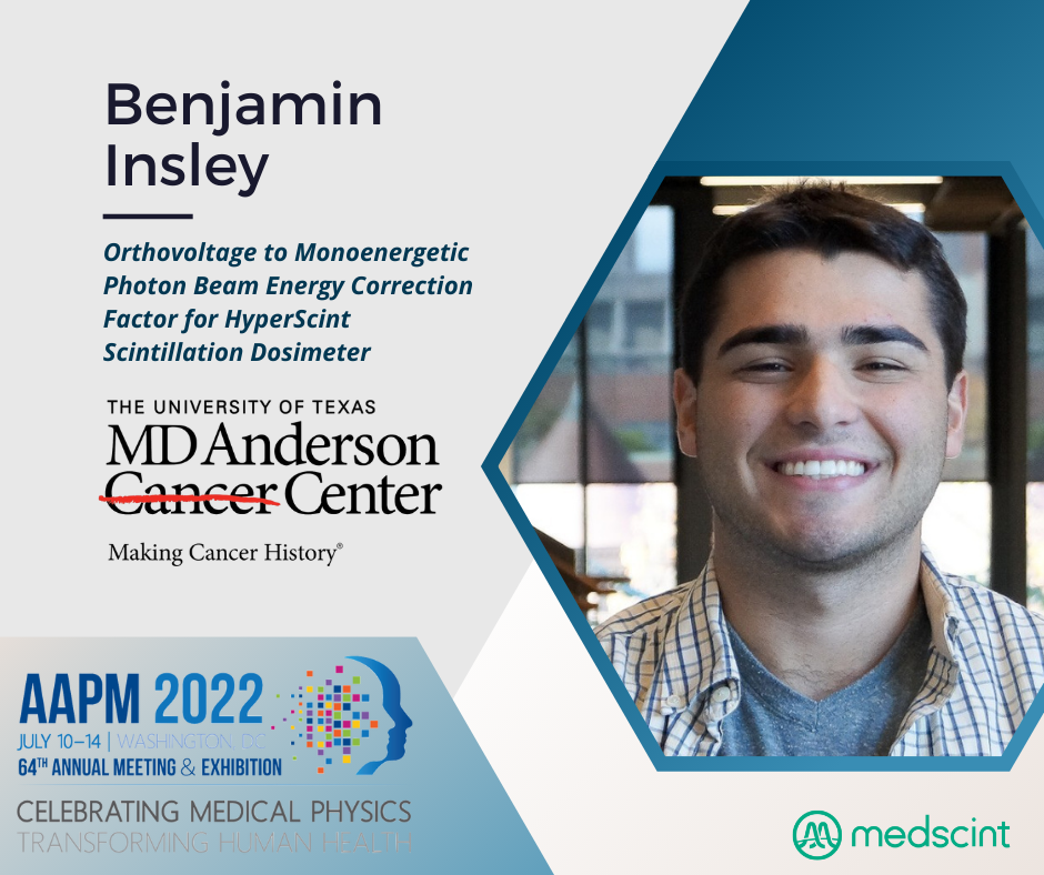Benjamin Insley working with Medscint HYPESCINT at MD Anderson