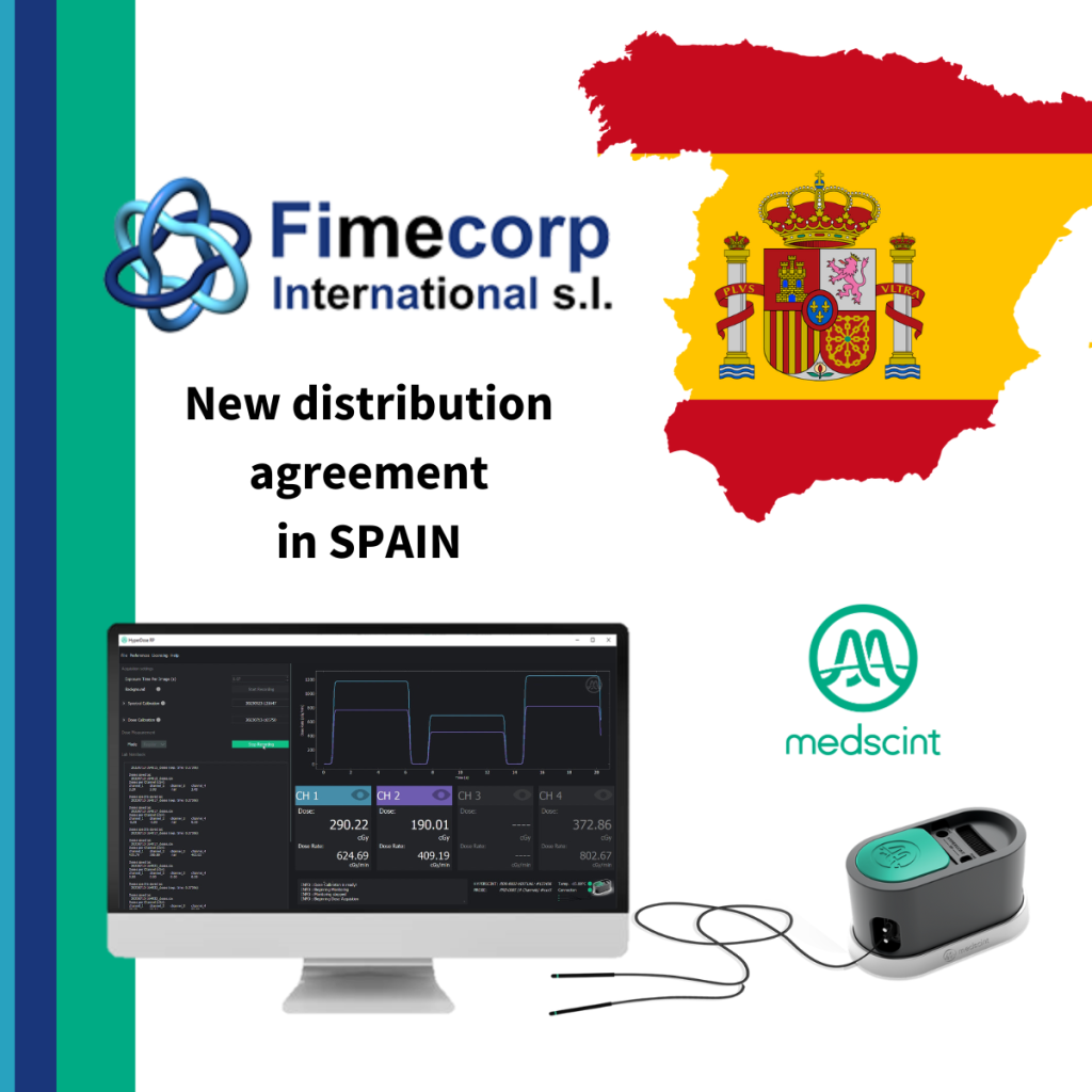 MEDSCINT and Fimecorp International s.l. sign distribution agreement for plastic scintillation quality assurance equipment